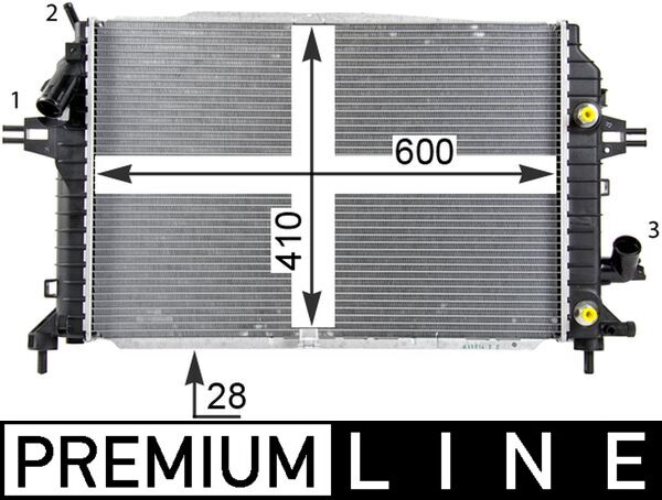 CR1857000P, Kühler, Motorkühlung, Kühler, MAHLE, 0107.3117, 020M62, 1300275, 150024N, 31-4248, 350213130400, 37002460, 376790-034, 52409332SP, 53082, 60372460, 630705, OL2460, 13171432, 376790031, 63115A, OLA2460, TSP0524026, 8MK376790-034