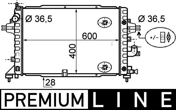 CR1858000P, Kühler, Motorkühlung, Kühler, MAHLE, 0107.3116, 020M41, 1300278, 150092N, 31-4337, 350213130500, 37002467, 376790-044, 52409332SP, 53145, 60372467, 630739, OL2467, 13184736, 350213176100, 376790041, OLA2467, TSP0524027, 8MK376790-044