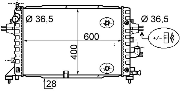 CR1858000S, Kühler, Motorkühlung, Kühler, MAHLE, 0107.3116, 020M41, 1300278, 150092N, 31-4337, 350213130500, 37002467, 376790-044, 52409332SP, 53145, 60372467, 630739, OL2467, OPEL5555A, 13184736, 350213176100, 376790041, OLA2467, TSP0524027, 8MK376790-041