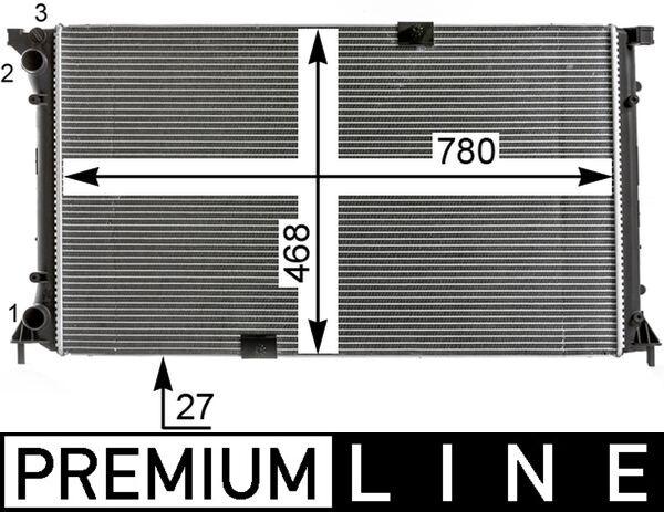 Chladič, chlazení motoru - CR18000P MAHLE - 103601, 150054N, 2140000QAR