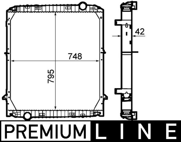 CR1912000P, Kühler, Motorkühlung, Kühler, MAHLE, 0000042536979, 0204.3070, 376792111, 400041N, 50196, 733486, IV2116, 0204.3084, 42536979, 50267, IV2116N