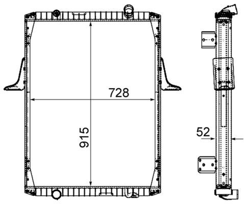 Chladič, chlazení motoru - CR2090000P MAHLE - 02093009, 376906271, 390034N