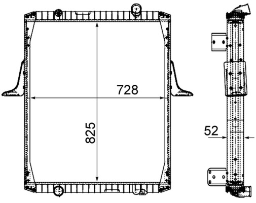 CR2091000P, Chladič, chlazení motoru, Chladič, Chladič motoru, MAHLE, 02093014, 102509, 376906281, 390046N, 401018, 5001847550, 606437, 6.35231, 732334, RE2152N, WG2183085, 390046S, 401022, 5001847553, 732336, 390046SXV, 5001847571, 390046X, 5001847572, 5001856535, 5001856645, 5010315640, 5010315641