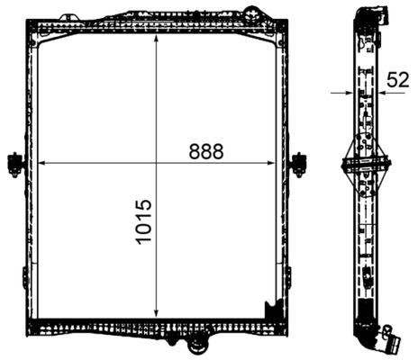 CR2095000P, Kühler, Motorkühlung, Kühler, MAHLE, 0209.3030, 123M10, 21167328, 2.15495, 280025N, 376906321, 405500, 50191, 65479, 733551, 7422062431, VL2084, 0211.2012, 21208269, 280025X, 8MK376906-321, M1231320, VL2084N, 22039775, M123132A, 22062259, 23292886, 22039721, 23293836, 23292836, 85013015, 85021957