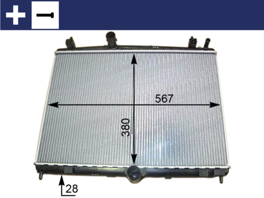 CR2113000S, Kühler, Motorkühlung, Kühler, MAHLE, 1330W5, 350213130600, 376910-204, 52409332SP, 58468, 636008, PE2358, PEUG5610A, 133396, 350213003003, 376910201, PEA2358, TSP0524028, 8MK376910-201, 96.873.599.80, TSP0755003