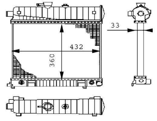 CR2207000S, Radiator, engine cooling, Cooler, MAHLE, 0106.3087, 017B19, 101315, 118069, 120840N, 2025002003, 30002150, 350213122400, 351400, 376710-274, 50226, 58232, 62708, 731804, KMS150, QER1746, V30-60-1237, 118069/A, 2025002603, 376710271, 62708A, MS2150, 2025005803, 8MK376710-271, MSA2150, 2025005903, 8MK376710-274, 2025006003, 2025006103, A2025002003