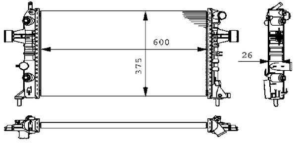 CR228000S, Kühler, Motorkühlung, Kühler, MAHLE, 0107.3056, 09119482, 1300196, 13901, 151640N, 206972, 232549, 350213961000, 37002254, 376710-324, 50562, 630041, 725-0006, DRM20083, KOL254, RA0200770, V40-60-2056, 0107.3109, 09193265, 1300214, 232729, 350213961003, 37002296, 376710321, 50562A, 63004A, DRM20086, OL2254, RA0200840, 1300257