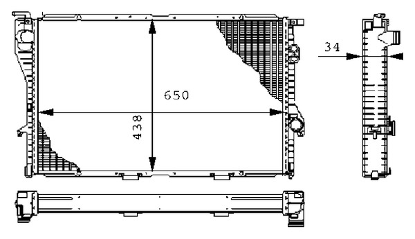 CR242000S, Radiator, engine cooling, Cooler, MAHLE, 0102.3011, 050930N, 06002202, 17112246009, 18755, 376711-114, 53722, 60603A, 731766, BW2176, DRM05067, KBW202, RA0050520, 051420N, 17112246010, 376711111, BW2202, RA0050521, 17112246011, 8MK376711-111, BWA2202, RA0050530, 17112246012, 2246012, 2246009, 2246011