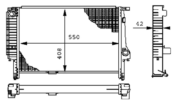 CR277000S, Kühler, Motorkühlung, Kühler, MAHLE, 17112244739, 376712-194, 60605, 17112244646, 60793, 17112244753, 2244646, 2244739, 2244753, 64112244739