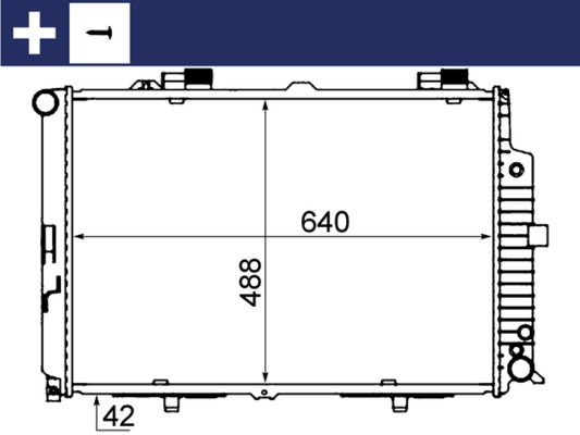 Chladič, chlazení motoru - CR318000S MAHLE - 0106.3062, 101382, 118057