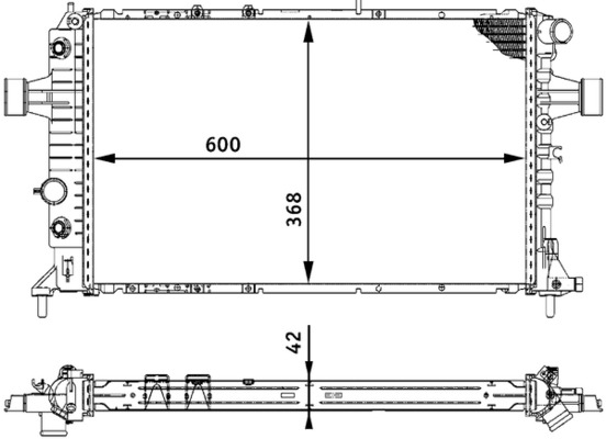 CR320000S, Kühler, Motorkühlung, Kühler, MAHLE, 0107.3104, 09192607, 1300210, 13911, 151990N, 234388, 350213965000, 37002329, 376713-014, 55351, 63003A, DRM20016, KOL329, QER2264, RA0200810, V40-60-2057, 09193267, 1073104, 1300407, 376713011, 734388, BM965, OL2329, 8MK376713-011, 9157938, OL3329, 1300216, 9192607, OLA2329, 93174625