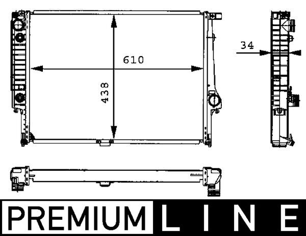 CR326000P, Radiator, engine cooling, Cooler, MAHLE, 0102.3096, 050760N, 06002092, 0811039, 100131, 1709459, 18540, 27608, 350213422000, 376713-074, 60597A, 819417, ABA7021AA, BW2092, DRM05053, KBW092, RA0050060, V20-60-0021, 1712360, 376713071, 50566, BM422, 1723467, 8MK376713-074, 17111709459, 17111712360, 17111723467