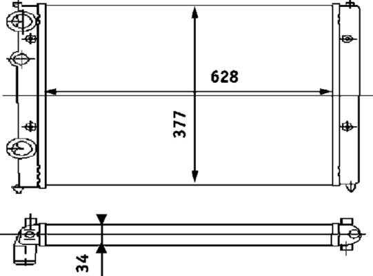 CR394000S, Kühler, Motorkühlung, Kühler, MAHLE, 0112.3013, 025M18, 040038N, 16673, 1H0121253A, 1HM121253D, 231267, 350213104200, 376714-444, 49002031, 58093, 652451, DRM26040, KST031, 0112.3014, 040410N, 20100, 350213779000, 376704721, 58002115, 65245A, 6K0121253AA, 730945, DRM32035, KVW115, RA0250040, 040720N, 350213838000, 376714441, 652551