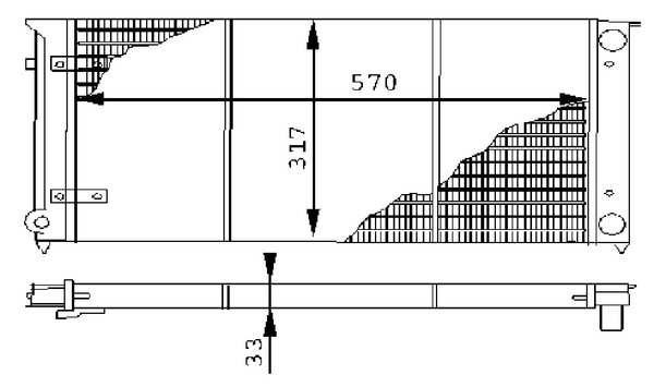 CR414000S, Kühler, Motorkühlung, Kühler, MAHLE, 0110.2076, 040300N, 101052, 131024, 16051, 171121253BH, 25651, 350213271000, 376715091, 58002023, 65154, 883766, AVM3318BA, KVW048, VN2048, 040360N, 171121253CK, 26003, 58002048, 65264, 8MK376715-091, BM271, 171121253CL, 58671, VN2023, VW2048, VWA2048