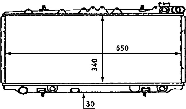 CR436000S, Kühler, Motorkühlung, Kühler, MAHLE, 0121.2007, 019N09, 071530N, 100634, 120006, 13002092, 2141072J20, 23497, 27203, 376715581, 62940, 731193, DN2092, KDN092, QER1212, 1212007, 50134, 64793