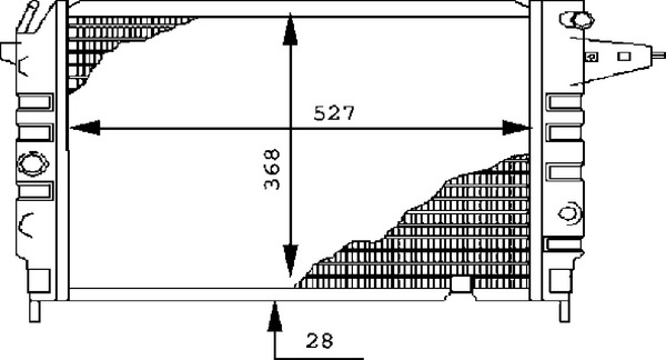 CR437000S, Kühler, Motorkühlung, Kühler, MAHLE, 0107.2021, 03096381, 100670, 121032, 13090, 150570N, 230395, 350213592000, 37002119, 376715711, 503508, 630551, DRM20023, OL2119, RA0200580, 0107.3059, 100672, 1300084, 350213682000, 37002120, 513508, 730395, 8MK376715-711, DRM20024, OL2120, RA0200590, 1073059, 1300097, 350213682003, 730396