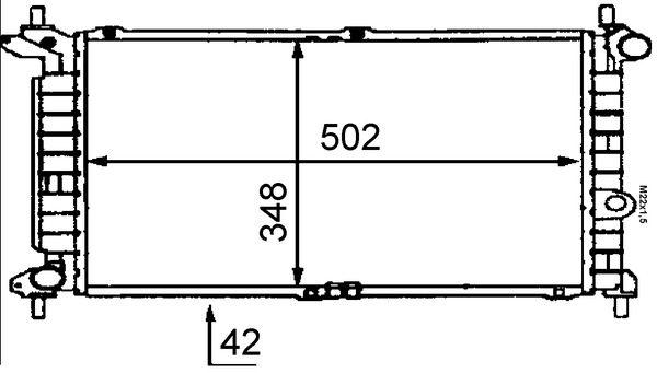 CR443000S, Kühler, Motorkühlung, Kühler, MAHLE, 0107.2046, 020M21, 101224, 121044, 13104, 150820N, 27523, 37002207, 376715771, 6302011, 63291A, 731421, KOL207, OL2207, QER1680, 121044/A, 52142, 8MK376715-771, 90499342, 90510645, OLA2207