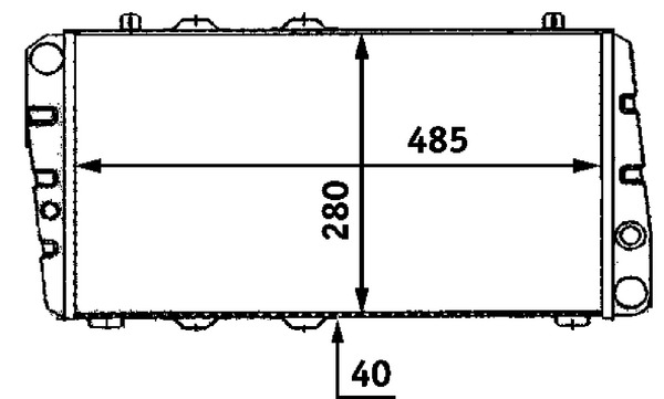 Radiator, engine cooling - CR453000S MAHLE - 0125.3001, 100967, 102092