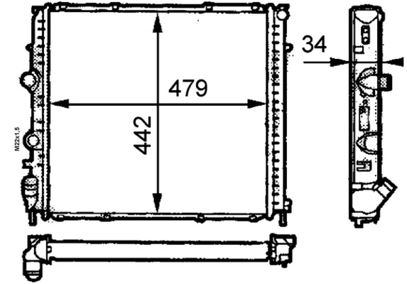 CR465000S, Kühler, Motorkühlung, Kühler, MAHLE, 0109.3083, 101246, 123061, 181250N, 196900, 231910, 23997, 27474, 350213812000, 376716371, 43002215, 63854A, 7700304932, DRM23030, KRT215, QER1845, RA0230570, 1093083, 359000301080, 58075, 731910, 7700312858, RN7R5, RT2215, 359000391080, 58075A, 7701352898, RTA2215, 8200140972, BM812