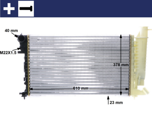 CR487000S, Radiator, engine cooling, Cooler, MAHLE, 007M44, 0108.3063, 100233, 122049, 1301.S1, 160025N, 26414, 27148, 350213377000, 376717291, 40002148, 61379, 731010, CN2112, KPE148, QER1054, 1301AN, 1301JV, 58961, 61379A, CNA2112, PEA2148, 1301LA, 1301JW, 1301NV, PE2148, 1301JX, 1301X2, 1301QN, 133150