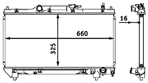 CR544000S, Kühler, Motorkühlung, Kühler, MAHLE, 0115.3126, 104194, 130200, 1640003180, 211230N, 27590, 29298, 342130, 350213067003, 376718481, 53002239, 64783, 732754, 736-1019, DRM50015, KTO239, PL010874, QER2316, TO2239, 1640303180, 350213201100, 53267, 64783A, 732951, 8MK376718-481, TOA2239