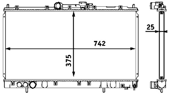 CR546000S, Kühler, Motorkühlung, Kühler, MAHLE, 0116.3014, 018M29, 103970, 140036N, 32002122, 376718511, 53312, 62868A, 723-1011, 734129, KMT122, MR212454, 0116.3015, 141340N, 32002123, 53313, 62869A, 8MK376718-511, MR212455, MT2122, MR281667, MT2123, MR281668