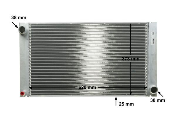 Radiator, engine cooling - CR578000P MAHLE - 005M24, 051003N, 06002287