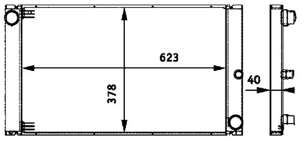 CR579000P, Kühler, Motorkühlung, Kühler, MAHLE, 051004N, 06002277, 17117792832, 350213123500, 376719121, 53727, 735034, BW2277, 350213123502, 7792832, 8MK376719-121, 960921