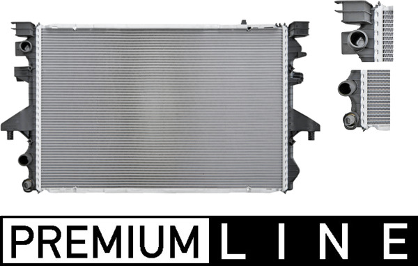 Radiator, engine cooling - CR584000P MAHLE - 0110.3160, 041006N, 376719171