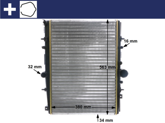 CR590000S, Kühler, Motorkühlung, Kühler, MAHLE, 0108.3077, 102995, 122073, 122074, 133054, 161830N, 257900, 350213060003, 376719291, 40002200, 58347, 63703, 732599, KPE200, QER2052, 1083077, 122073/A, 1331EA, 350213199400, 8MK376719-291, PE2200, PEA2200, 1331EC, 1331EE, 1331GS, 1331GT