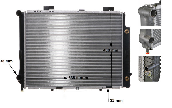 CR634000S, Kühler, Motorkühlung, Kühler, MAHLE, 0106.3059, 02.40.147, 100554, 118073, 121090N, 2105000003, 30002190, 351600, 376720381, 51009, 58097, 62666A, 731291, DRM17041, KMS190, RA0170670, V30-60-1233, 0106.3060, 100555, 118073/O, 121110N, 2105000903, 30002192, 58098, 731292, 8MK376720-381, MS2190, 118111, A2105000003, MS2192