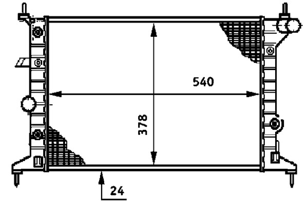 CR635000S, Kühler, Motorkühlung, Kühler, MAHLE, 0107.3049, 100730, 121057, 1300158, 13252, 150800N, 151200, 206674, 231393, 27519, 350213755000, 37002219, 376720401, 630691, 725-0026-R, KOL219, OL2219, PLE100247, QER1700, 0107.3058, 359000391670, 519516, 63069A, 731393, 8MK376720-401, 90499823, OLA2219, OP052R002