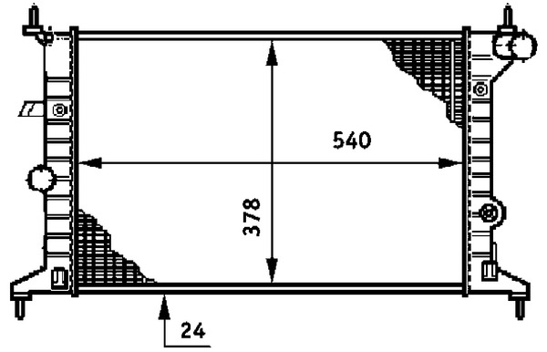 CR636000S, Kühler, Motorkühlung, Kühler, MAHLE, 0107.3048, 020V24, 100729, 121056, 13251, 150810N, 177200, 231525, 27519, 350213274000, 37002242, 376720411, 630681, 725-0026-R, 90499822, 90528302, KOL242, OL2242, PLE100246, QER1523, 350213274003, 509516, 63068A, 731525, 8MK376720-411, OLA2242, 350213590003, 350213194800, 359000300180, BM274