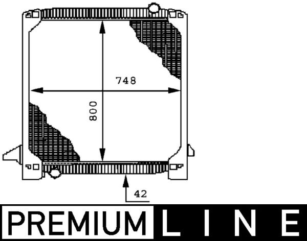 CR693000P, Radiator, engine cooling, Cooler, MAHLE, 0000093160529, 0204.3071, 10127, 114058/O, 24687, 28002036, 376721591, 400210N, 404064, 619730, 730964, IV2036, 0204.3091, 29567, 400210T, 62343, 8MK376721-591, 93160529, 509567, 62343A, 519567, 58969