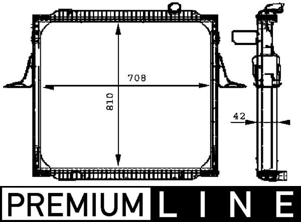 CR699000P, Radiator, engine cooling, Cooler, MAHLE, 0209.3022, 10235, 123M02, 29563, 376721661, 403260, 5001839113, 637890, 680287N, 732329, RE2069, 0209.3085, 123M02B, 5001859152, 509563, 63789A, 733521, 5001859153, 549563, 733534, 5001859154, 589563, 5010315738