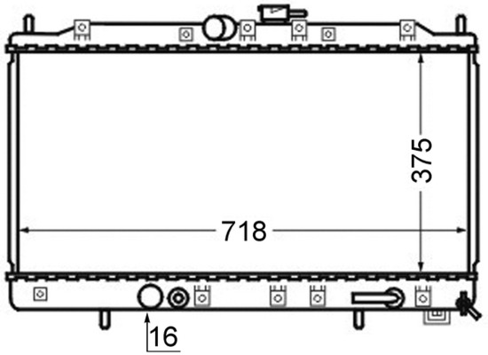 CR748000S, Kühler, Motorkühlung, Kühler, MAHLE, 0116.3014, 018M29, 103970, 140035N, 28005, 32002122, 376724681, 53312, 62868A, 723-1011, 734129, KMT123, MR212448, 0116.3015, 140036N, 28144, 32002123, 53313, 62869A, 734481, 8MK376724-681, KMT139, MR212449, 140047N, 32002139, MR212455, MT2121, MR258800, MT2122, MR258801