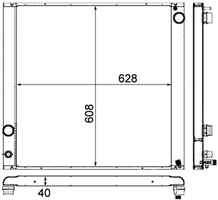 CR765000P, Kühler, Motorkühlung, Kühler, MAHLE, 020066N, 107369, 142036, 2002229, 376727521, 59182, 64329, AH428005AA, AU2229, LR010964