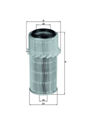 Vzduchový filtr - LX682 MAHLE - 0986B03502, 13.28.05/20, 2792000