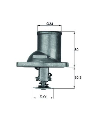 Thermostat, Kühlmittel - TI192 MAHLE - 04755, 1338049, 283-92