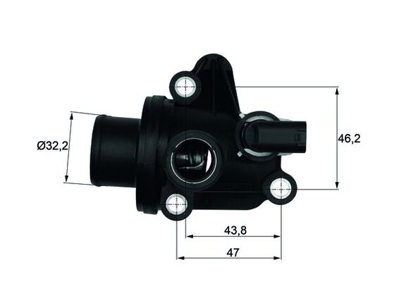 TI1287, Termostat, chladivo, Termostat, Termostat, MAHLE, 1662030075, 180252, 350087, 4006173, 411576.87D, 599-87, 820491, 862015688, DTM87599, QTH524K, TH39487G1, TH6514.87J, 1662030175, 1662030275, A1662030075, A1662030175, A1662030275