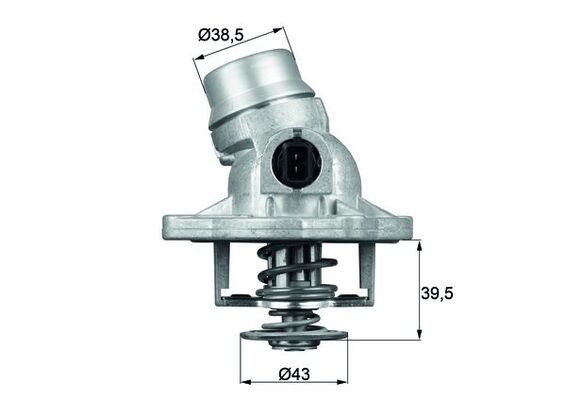 TM12105, Thermostat, coolant, Thermostat, MAHLE, 11531436386, 14612, 33935, 4006259, 468-105, 6493105/J, 820427, PBM000010, QTH507K, 1436386, 468-213, PEL000060, TE6493105J, TH32205G1, TH6493.105J