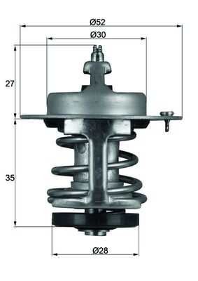 TX6979, Thermostat, coolant, Thermostat, MAHLE, 19300-PE0-013, 328-77, 4269.78, 5983.79, 7.8267, 820076, 86205088, 8MT354774-131, GTS283, TH14178G1, 19300-PE0-024, 4269.78D, 820195, TH6296.78J, 19300-PEO-013, 19300-PEO-024, 19300-PLZ-004, 19301P1K307