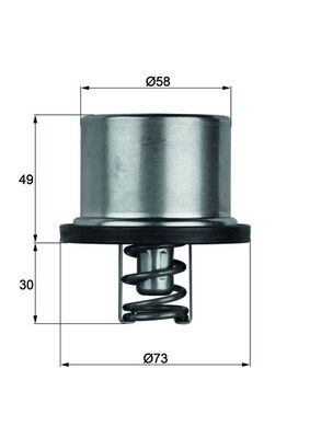 THD179, Termostat, chladivo, Termostat, Termostat, MAHLE, 0022032275, 0052031875, 0295024, 1112490, 1312288, 16619934, 4618835, 4718879, 4792699AB, 51.06401.0042, 948600181, 95910651900, 0032032375, 0750562, 11531312288, 1383576, 4618836, 51064020025, 5245156, 99610612580, 11537836155, 1293885, 53041078, 885236420110, 295024, 53041078AB, 7836155, A0022032275, 53041078AC, 750562