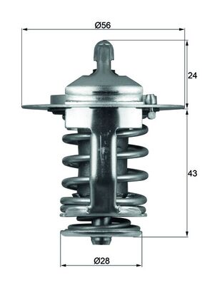 TX7082, Termostat, chladivo, Termostat, Termostat, MAHLE, 1222000115, 1608167380, 21200-57J00, 2551042100, 30874021, 90916-03075, 90916-03144, MD165630, 21200-VC100, 2551042541, 30875350, 90916-03084, 90916-03145, A1222000115, MD175746, 212002W201, 9091603075, 90916-03107, MD1315301, MD310106, 212002W202, 9091603084, 90916-03125, MD335170, 212002W20A, 9091603125, 90916-03129, MD338234, 2120057J15, 9091603129