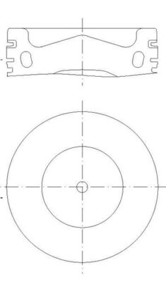 001PI00192000, Piston, Complete piston with rings and pin, MAHLE, 5410305037, 54116, A5410305037