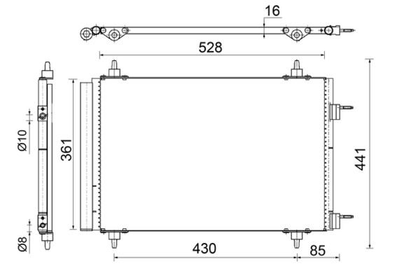 AC554000S, Kondensator, Klimaanlage, Klimaanlage verschiedene, MAHLE, 062015N, 0803.3023, 350203714000, 351307-694, 35610, 6455.EW, 6455.GL, 707M56, 818170, 940105, CN5240, CN5240D, DCN070-08, TSP0225548, 351304271, 6455EW, 6455GG, 8033.022, 818171, 94826, CNA5240, CNA5240D, 351307691, 6455GL, 6455HK, 8FC351304-271, 6455HT, 8FC351307-691, 96.558.287.80, 96.825.319