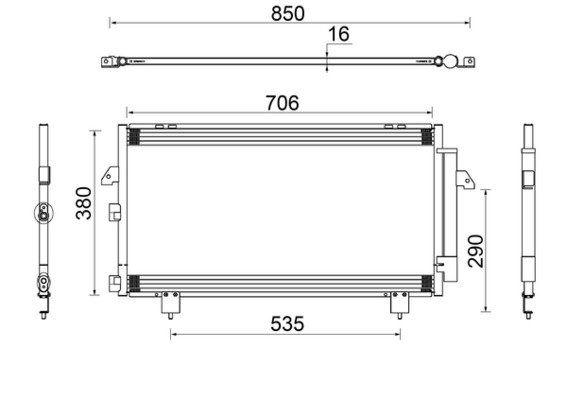 AC796000S, Condenser, air conditioning, Air-conditioning various, MAHLE, 0815.3019, 103320, 115158, 161027, 212018N, 260064, 350203388000, 351343-371, 35381, 383400, 53005281, 53569, 728M65, 814218, 8179305281, 8846042060, 888-0400375, 925471, 945354, 94741, AC827358, CF20018, DCN50031, F453569, QCN348, TO5281, V70-62-0010, 350203691000, 351343-374, 818108