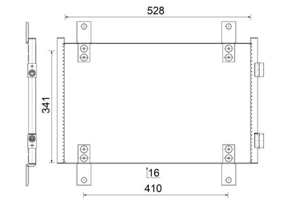 AC816000S, Condenser, air conditioning, Air-conditioning various, MAHLE, 08042.058, 082035N, 103574, 1223222, 1340166080, 17005302, 260364, 261061, 350203159000, 351343-594, 35501, 377600, 43082, 6455CG, 818018, 94712, DCN07001, FT5302, RA7110190, TSP0225514, 260365, 350203159003, 351343591, DCN090-51, FTA5302, 350203895000, 8FC351343-591, 359003220440