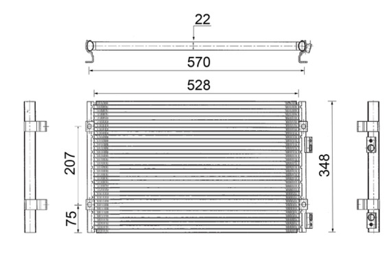 AC820000S, Condenser, air conditioning, Air-conditioning various, MAHLE, 00KV8503598AA, 07005110, 0818.2006, 103276, 1223603, 261186, 351343-644, 35384, 522008N, 53466, 817445, 8260500, 888-0400299, 94555, CR5071, DCN06002, F453466, KTT110544, TSP0225486, V33-62-0006, WG1917139, 05017405AA, 0818.2015, 1223603X, 261241, 351343641, DCC1072, 05017405AB, 0818.2030, 8FC351343-641