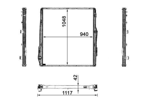 CR2094001P, Radiator, engine cooling, Cooler, MAHLE, 0222.2010, 111457, 133010, 141M07, 1781365, 270015N, 31R63014, 405492, 509895, 67290, 733550, SC2046, 2222010, 270015X, 519895, 672900